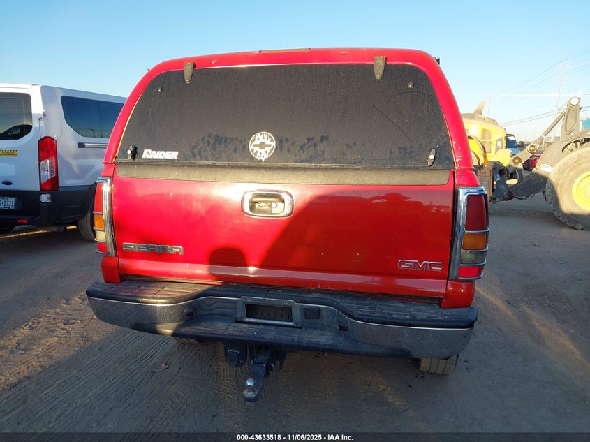 2002 GMC Sierra 1500Hd Sle VIN: 1GTGK13U52F177964 Lot: 43633518