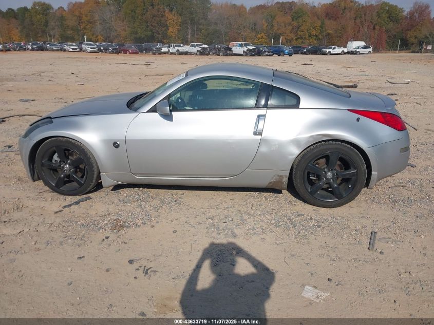 2006 Nissan 350Z Touring VIN: JN1AZ34D86M309633 Lot: 43633719