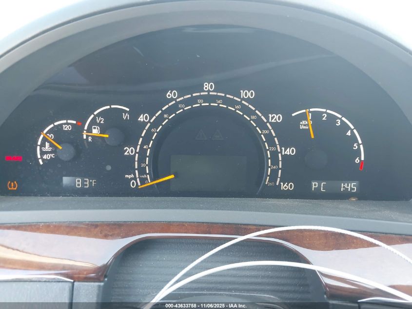 2005 Mercedes-Benz S 500 VIN: WDBNG75J45A453517 Lot: 43633758