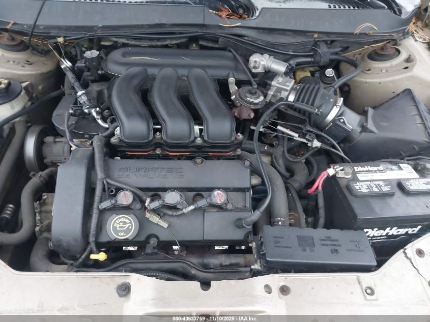 2000 Mercury Sable Ls Premium VIN: 1MEFM59S8YA608448 Lot: 43633759