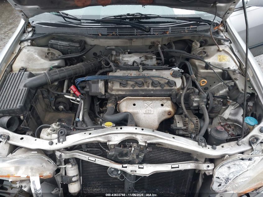 2000 Honda Accord 2.3 Lx VIN: 1HGCG5541YA054187 Lot: 43633768