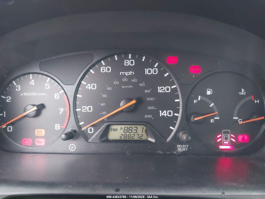 2000 Honda Accord 2.3 Lx VIN: 1HGCG5541YA054187 Lot: 43633768