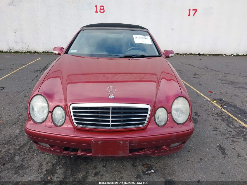 2003 Mercedes-Benz Clk 320 VIN: WDBLK65G93T134376 Lot: 43633809