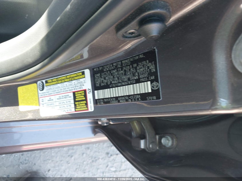 2022 TOYOTA CAMRY SE 4T1G11AK2NU678150