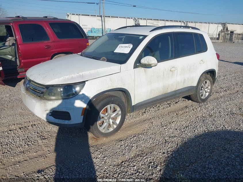 2016 VOLKSWAGEN TIGUAN S - WVGAV7AX4GW526807