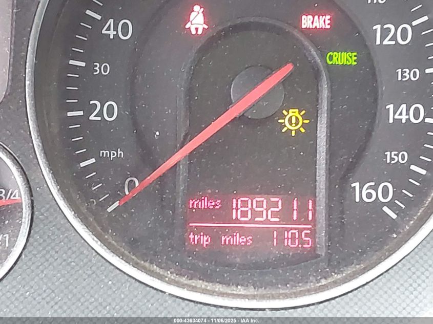 2007 Volkswagen Passat 2.0T VIN: WVWGK73C27P044638 Lot: 43634074