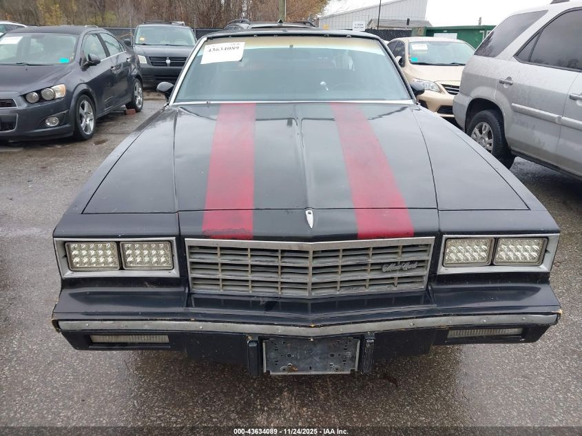 1981 Chevrolet Monte Carlo VIN: 1G1AZ37J7BK502935 Lot: 43634089