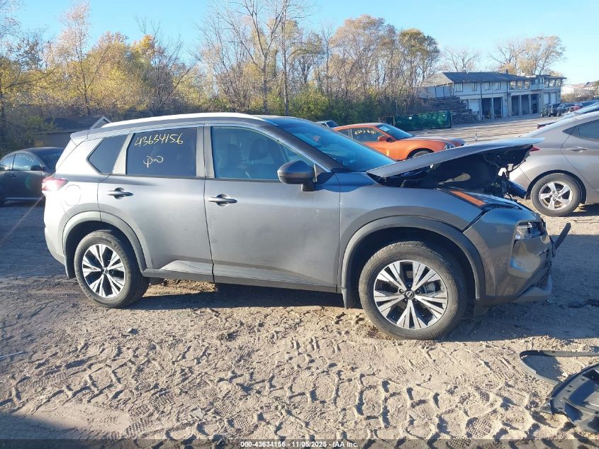 2022 Nissan Rogue Sv VIN: 5N1BT3BB0NC703342 Lot: 43634156