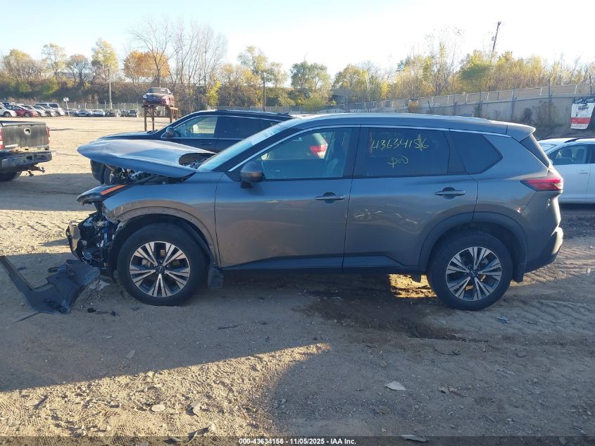 2022 Nissan Rogue Sv VIN: 5N1BT3BB0NC703342 Lot: 43634156