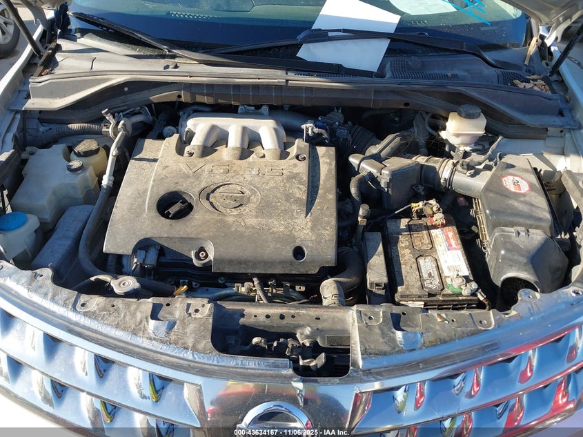 2006 Nissan Murano Sl VIN: JN8AZ08T06W407075 Lot: 43634167
