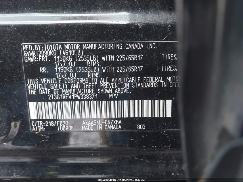 2023 TOYOTA RAV4 LE - 2T3G1RFV1PW338371