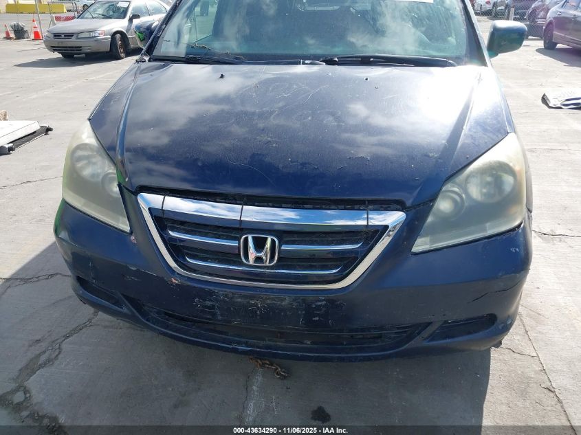 2005 Honda Odyssey Ex-L VIN: 5FNRL38755B092054 Lot: 43634290