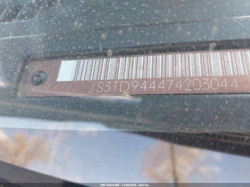 2007 Suzuki Grand Vitara Xsport VIN: JS3TD944474203044 Lot: 43634356