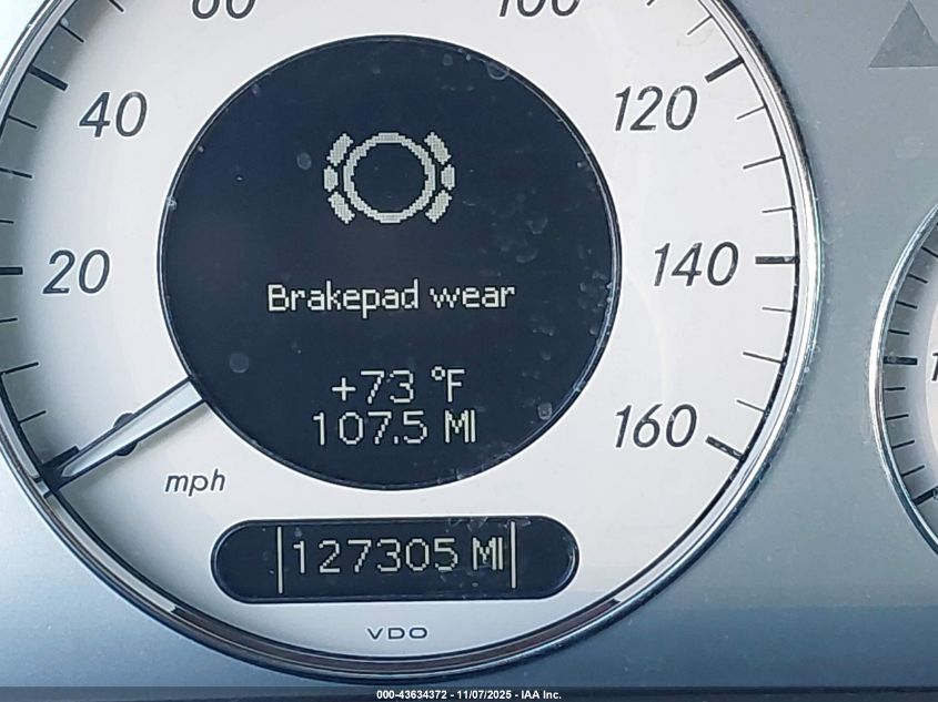 2007 Mercedes-Benz E 550 VIN: WDBUF72X77B120989 Lot: 43634372