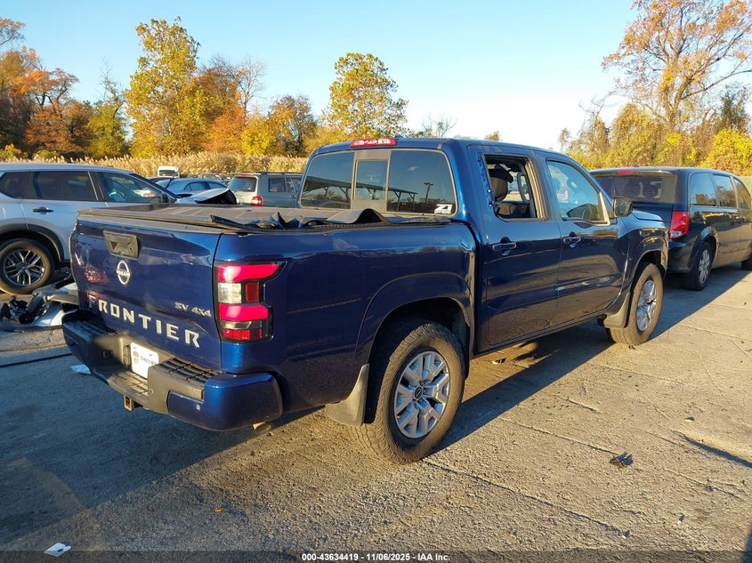 2022 Nissan Frontier Sv 4X4 VIN: 1N6ED1EKXNN639956 Lot: 43634419