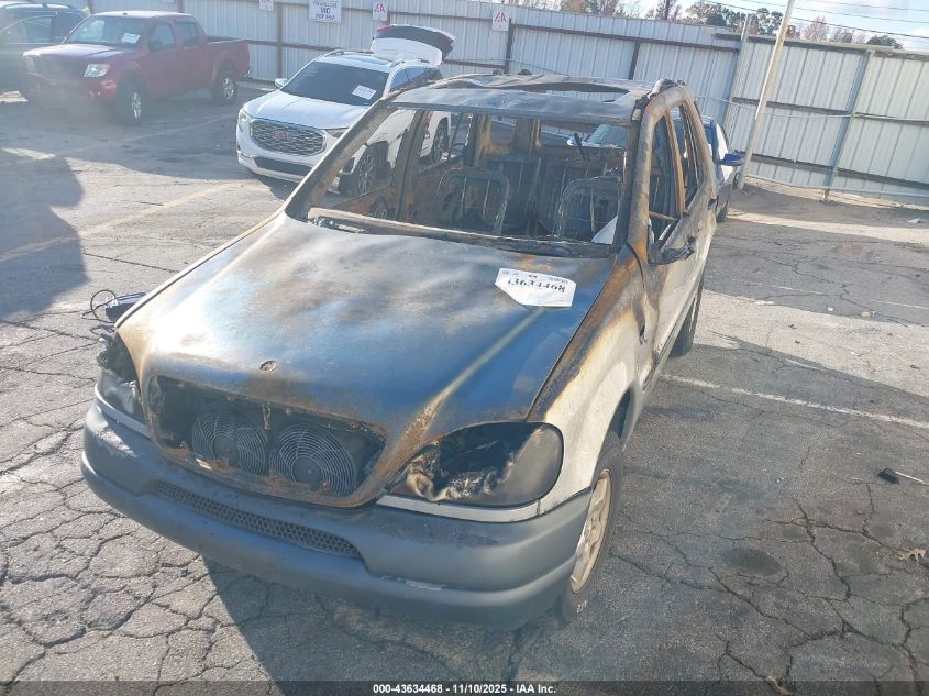 1999 Mercedes-Benz Ml 320 VIN: 4JGAB54E7XA086134 Lot: 43634468