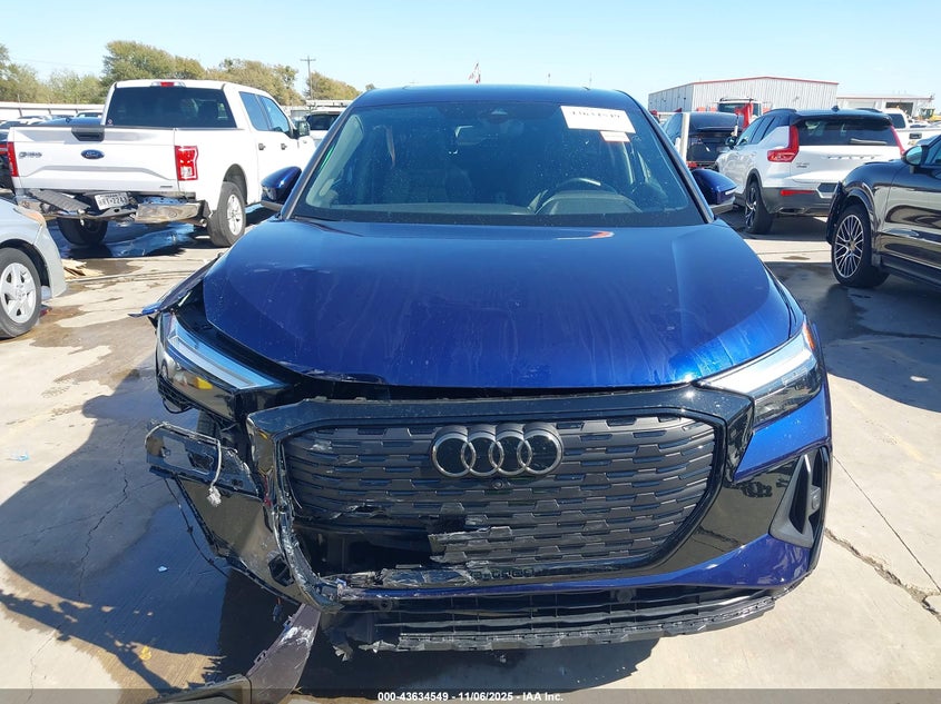 2023 Audi Q4 Sportback E-Tron Premium 50 Quattro VIN: WA122BFZ3PP030559 Lot: 43634549