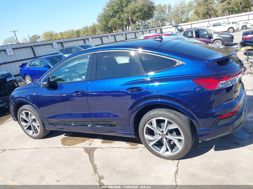 2023 Audi Q4 Sportback E-Tron Premium 50 Quattro VIN: WA122BFZ3PP030559 Lot: 43634549