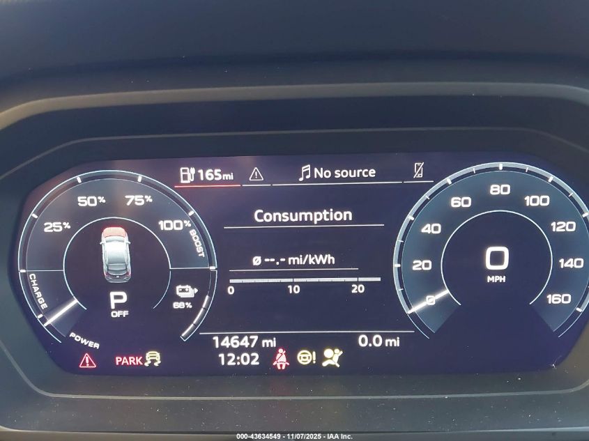 2023 Audi Q4 Sportback E-Tron Premium 50 Quattro VIN: WA122BFZ3PP030559 Lot: 43634549