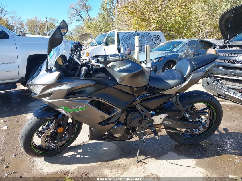 2024 Kawasaki Ex650 R VIN: ML5EXER13RDAD5754 Lot: 43634578