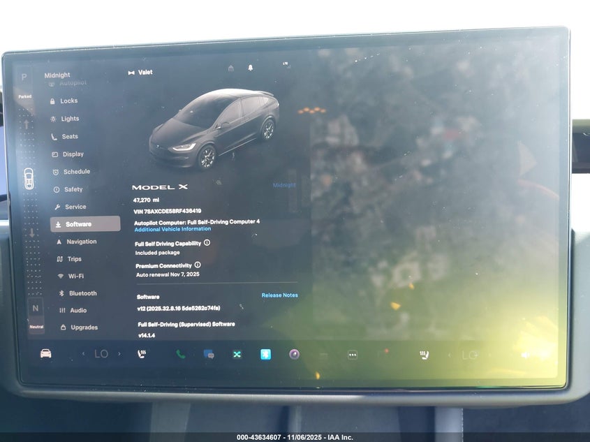 2024 Tesla Model X Long Range VIN: 7SAXCDE58RF436419 Lot: 43634607