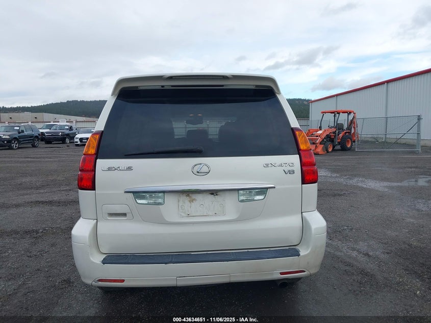 2003 Lexus Gx 470 VIN: JTJBT20XX30022758 Lot: 43634651