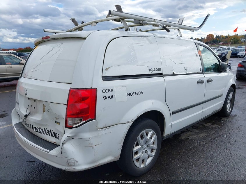 2015 Ram Cargo Tradesman VIN: 2C4JRGAG9FR681112 Lot: 43634802