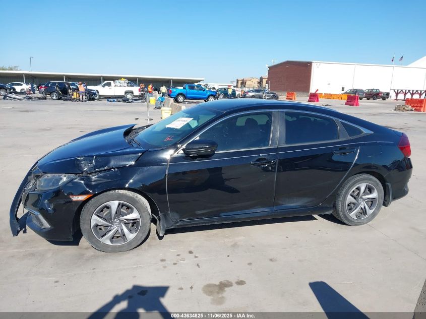 2020 Honda Civic Lx VIN: 19XFC2F60LE025307 Lot: 43634825