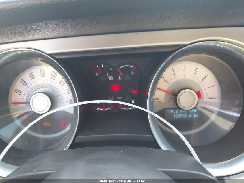 2012 Ford Mustang V6 Premium VIN: 1ZVBP8AM7C5283697 Lot: 43634826