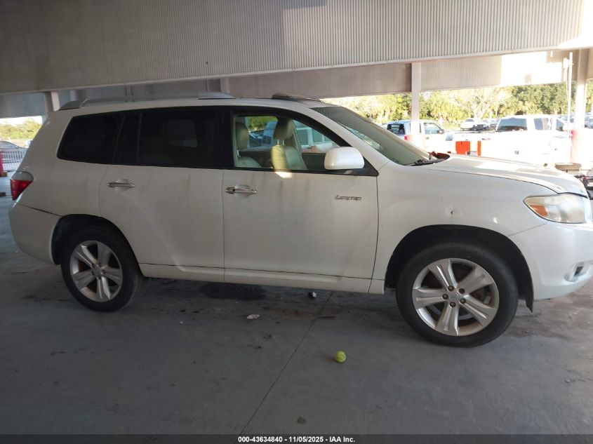 2008 Toyota Highlander Limited VIN: JTEDS42A282051729 Lot: 43634840