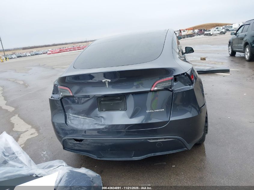 2023 Tesla Model Y Awd/Long Range Dual Motor All-Wheel Drive VIN: 7SAYGAEE6PF881441 Lot: 43634891