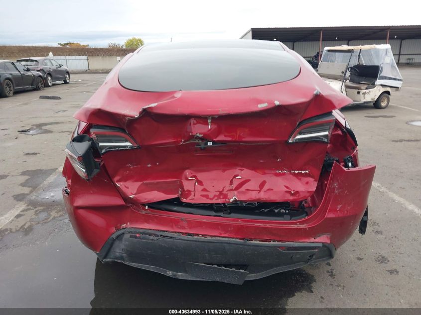 2024 Tesla Model Y Long Range Dual Motor All-Wheel Drive VIN: 7SAYGAEE0RF149440 Lot: 43634993