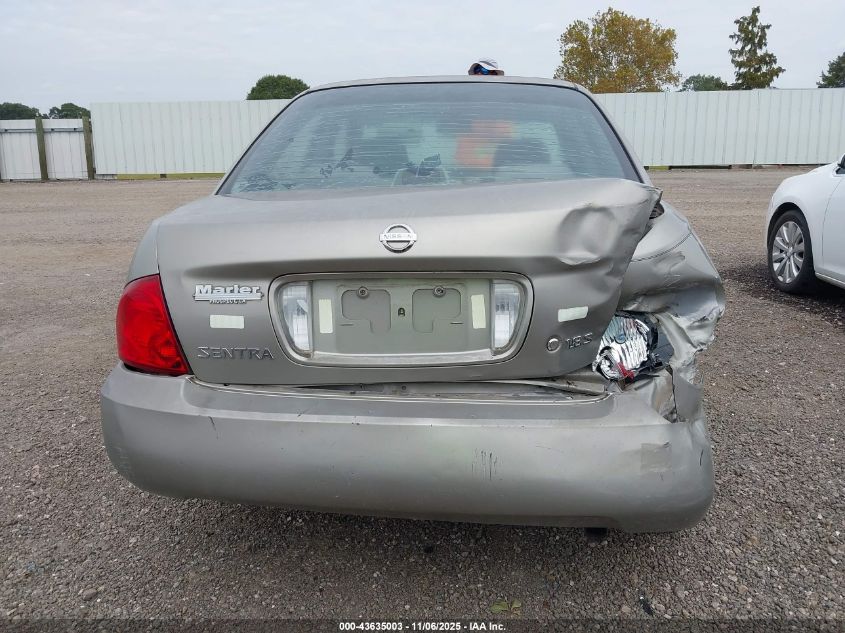 2006 Nissan Sentra 1.8S VIN: 3N1CB51D86L523383 Lot: 43635003