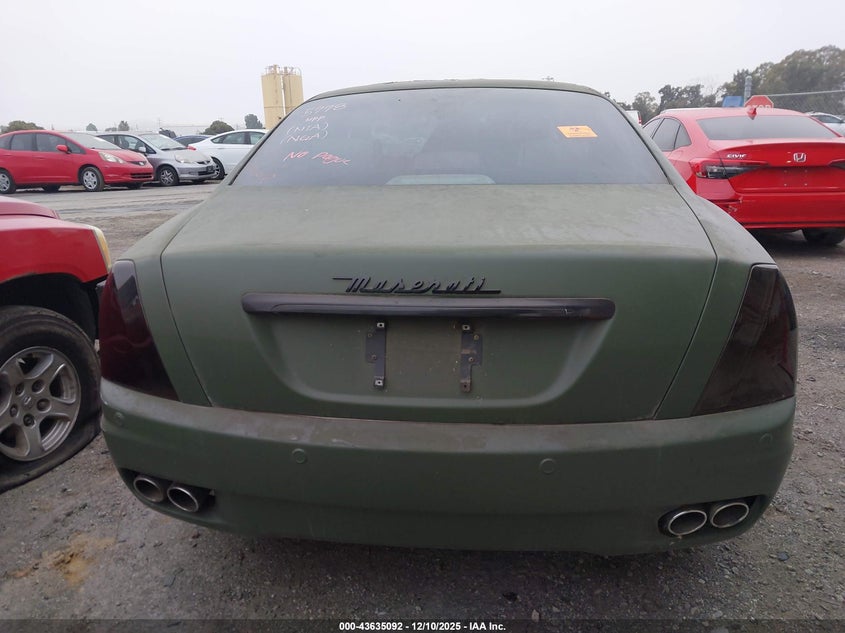 2007 Maserati Quattroporte Base Automatic/Executive Gt Automatic/Sport Gt Automatic VIN: ZAMFE39A470031525 Lot: 43635092