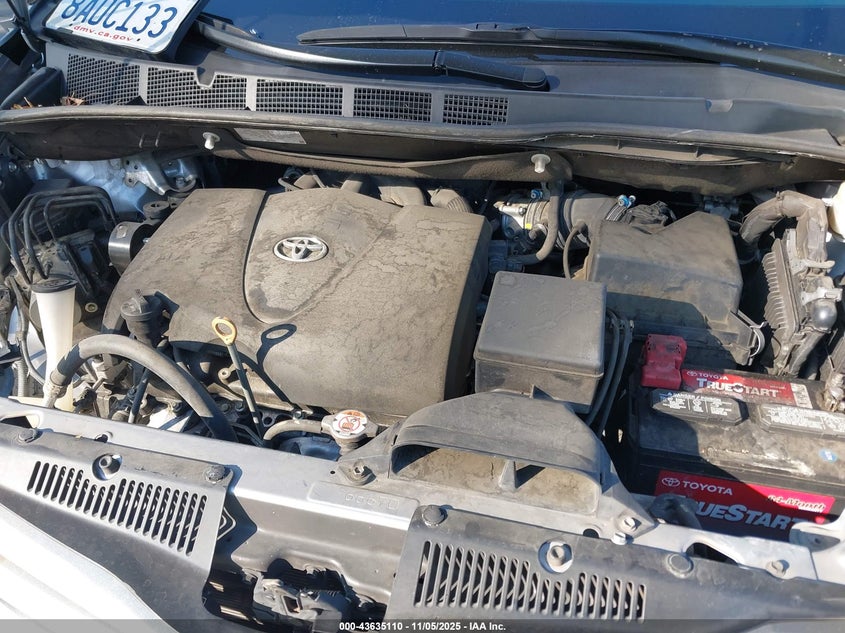 2017 TOYOTA SIENNA LE 8 PASSENGER 5TDKZ3DC4HS890838