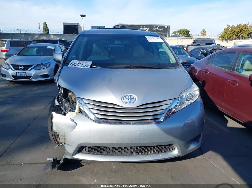 2017 TOYOTA SIENNA LE 8 PASSENGER 5TDKZ3DC4HS890838