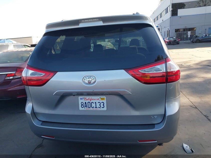 2017 TOYOTA SIENNA LE 8 PASSENGER 5TDKZ3DC4HS890838