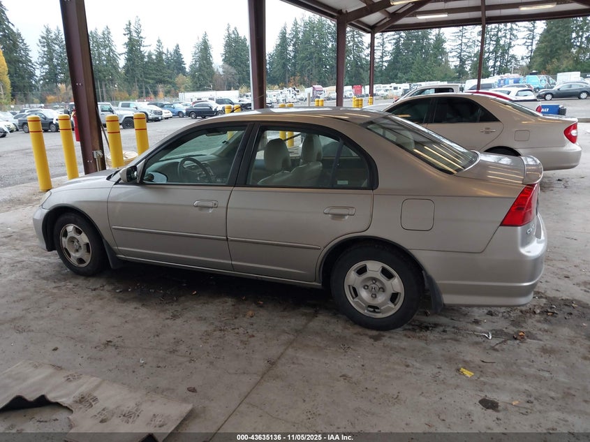 2004 Honda Civic Hybrid VIN: JHMES96644S010121 Lot: 43635136