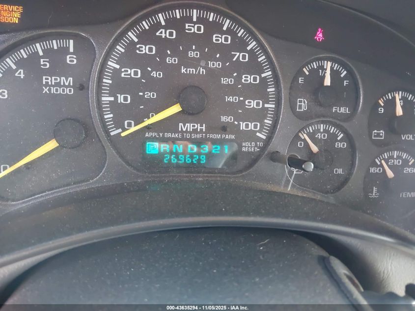 2001 Chevrolet Suburban 1500 Ls VIN: 3GNEC16T91G134806 Lot: 43635294