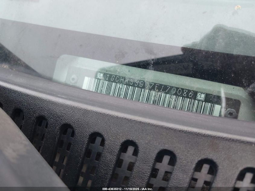 2007 Chevrolet Silverado 3500 Classic Lt3 VIN: 1GCHK33D07F170086 Lot: 43635312