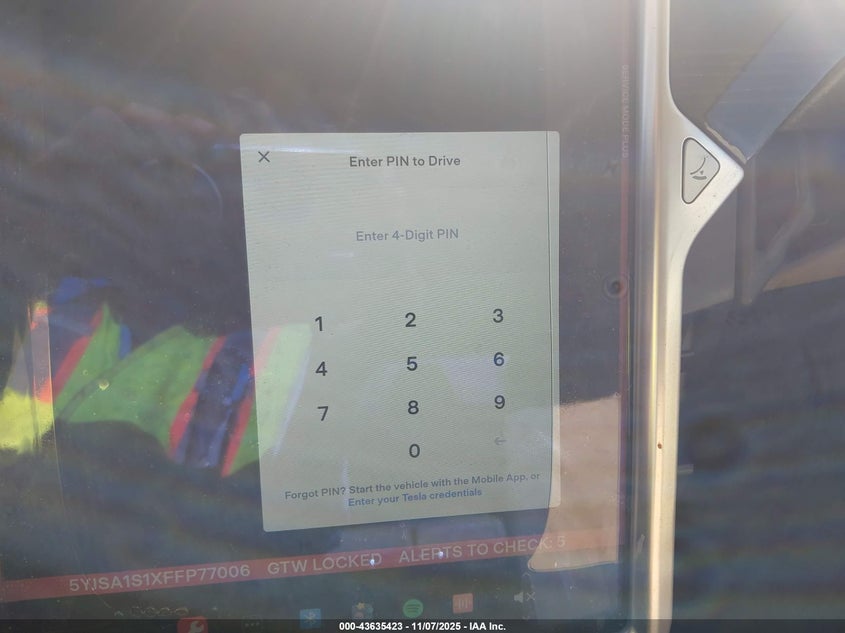 2015 Tesla Model S 60/70/85 VIN: 5YJSA1S1XFFP77006 Lot: 43635423