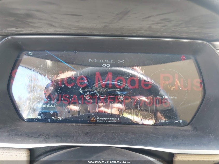 2015 Tesla Model S 60/70/85 VIN: 5YJSA1S1XFFP77006 Lot: 43635423