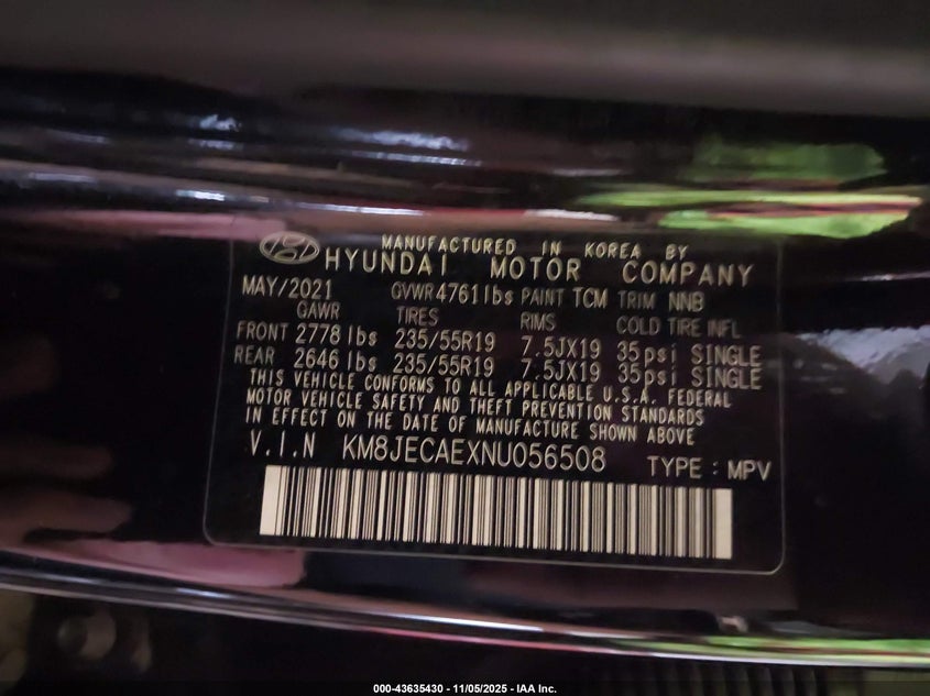 2022 HYUNDAI TUCSON LIMITED - KM8JECAEXNU056508