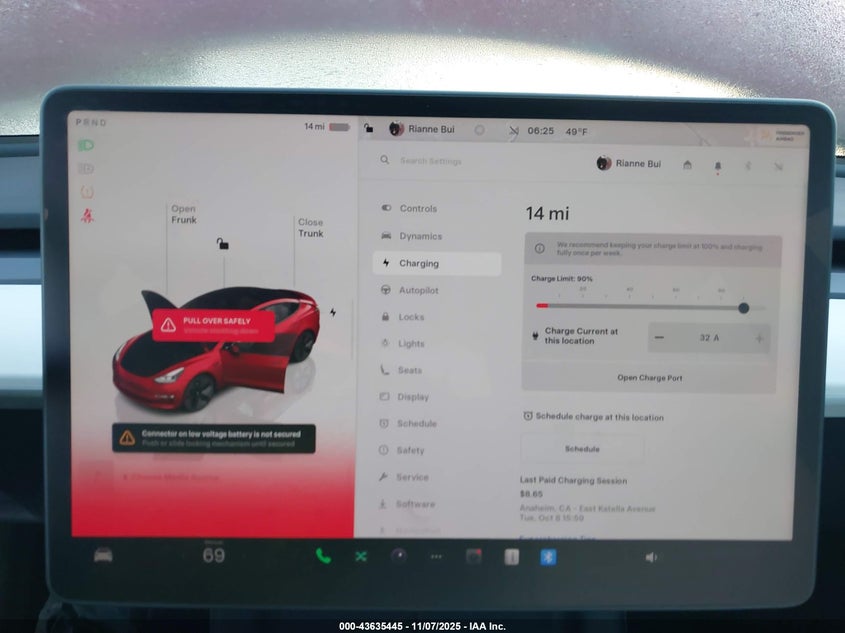 2023 Tesla Model 3 Rear-Wheel Drive VIN: 5YJ3E1EA6PF504893 Lot: 43635445