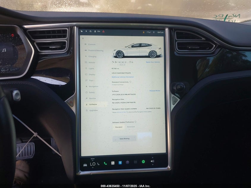 2014 TESLA MODEL S 5YJSA1S16EFP52215