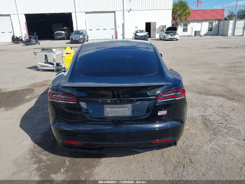 2023 Tesla Model S Plaid Tri Motor All-Wheel Drive VIN: 5YJSA1E61PF512855 Lot: 43635537
