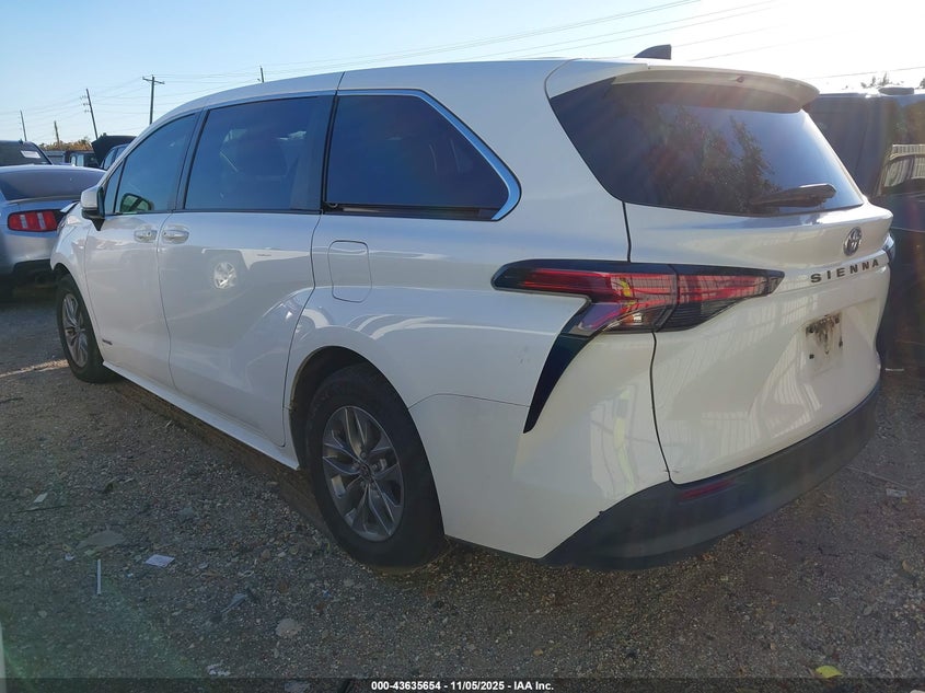 2021 Toyota Sienna Le VIN: 5TDKRKEC8MS070152 Lot: 43635654