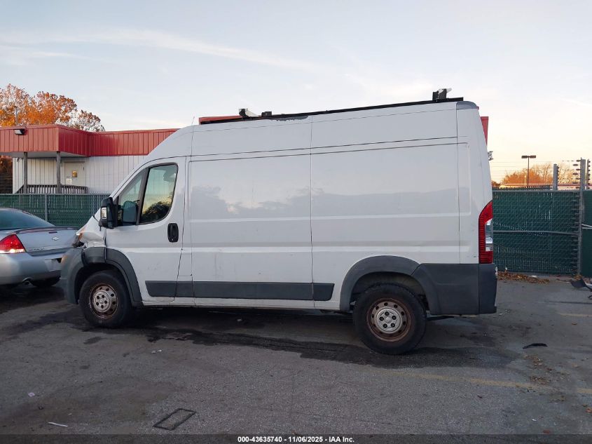 2014 Ram Promaster 2500 High Roof VIN: 3C6TRVCG2EE108344 Lot: 43635740