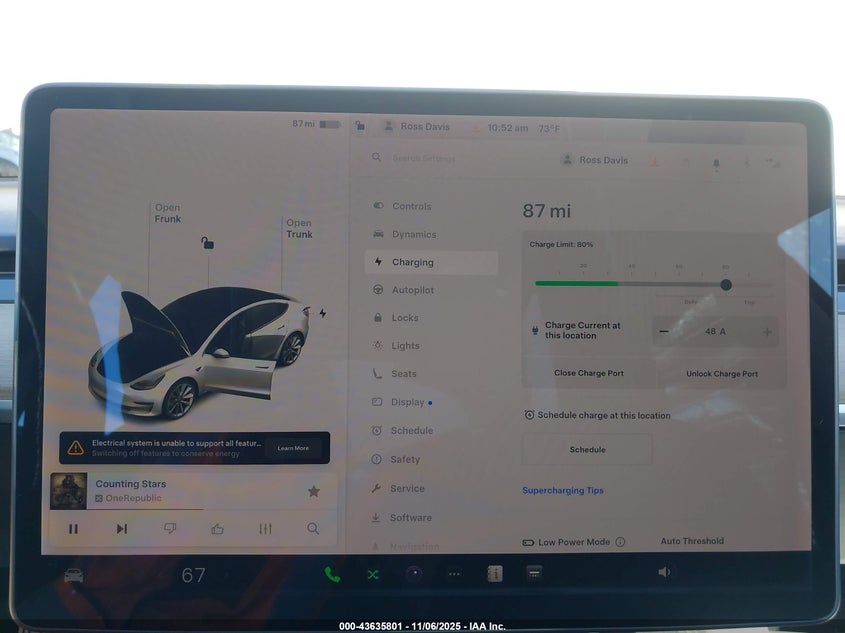 2018 Tesla Model 3 VIN: 5YJ3E1EA7JF038401 Lot: 43635801