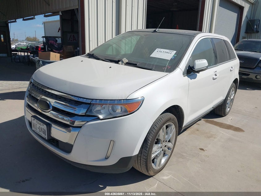 Vin: 2fmdk3kc1dbb97748, lot: 44130991, ford edge limited 20132